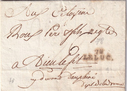 France - Marque Postale - 78 / LE LUC -  AN 5 - 1701-1800: Vorläufer XVIII