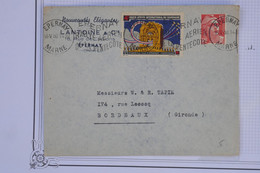 AU17 FRANCE BELLE LETTRE 1948 RALLY AERIEN EPERNAY   POUR BORDEAUX    +VIGNETTE ++++ AFFRANCH. INTERESSANT - 1960-.... Covers & Documents