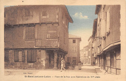 [42] St-Rambert Sur-Loire - Place De La Paix Avec Habitations Du XV. Siècle - Cpa 1937  - Éd. BISARD ( ͡♥ ͜ʖ ͡♥) ♥ - Saint Just Saint Rambert