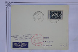 AU17 N. CALEDONI  BELLE LETTRE1957 1ER VOL TRANSAHARIEN MOUDJERIA POUR AUCKLAND N. ZELANDE +PAS COURAN+ AFFR.. PLAISANT - Covers & Documents