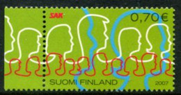 FINLAND 2007 Centenary Of Trade Unions MNH / **.  Michel  1838 - Nuovi