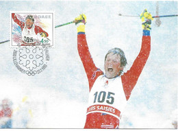 Norway 1993  Olympic Games Lillehammer 94, Vegard Ulvang, Mi 1122 From  Bloc 19, Maximum Card - Cartas & Documentos