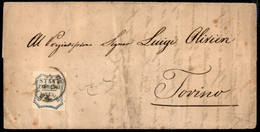 Antichi Stati Italiani - Parma - 20 Cent (15) Su Lettera Da Parma A Torino Del 8.12.59 - Cert. Bottacchi (3.000) - Autres & Non Classés