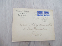 Enveloppe Publicité J.Chabirand Ancenis Bijouterie 1941 Horlogerie 1904 - Straßenhandel Und Kleingewerbe