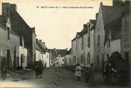 Batz * La Rue Principale De Kervalet * Villageois - Batz-sur-Mer (Bourg De B.)