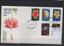 Nevis Michel Cat.No. FDC 168/181 Flowers - St.Kitts And Nevis ( 1983-...)