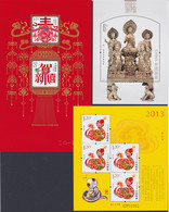 CHINA 2013, 7 Souvenir Sheets, All Unmounted Mint, Superb - Blokken & Velletjes