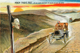 Automobile DE DION BOUTON * Auto Ancienne * CPA * PEKIN PARIS 1907 * Illustrateur Emile SEVELINGE * China Pekin - Voitures De Tourisme