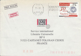 PORTUGAL SEUL SUR LETTRE POUR LA FRANCE 1995 - Covers & Documents