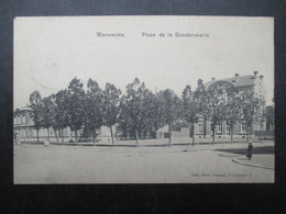 CP BELGIQUE (V2210) WAREMME (2 Vues) Place De La Gendarmerie Marcophilie Jemeppe Sur Meuse Et Velaine Sur Meuse 1914 - Borgworm