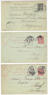 3 Cartes Postales Entiers Repiqués - Prêts-à-poster:private Overprinting