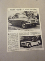 # ARTICOLO / CLIPPING TRIUMPH VITESSE - Primeras Ediciones