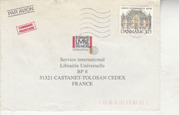 DANEMARK SEUL SUR LETTRE POUR LA FRANCE 1995 - Covers & Documents