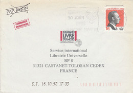 LUXEMBOURG SEUL SUR LETTRE POUR LA FRANCE 1995 - Cartas & Documentos