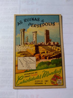 Eucalol SOAP Cromo No Postcard 6*9 Cmt .persia.ruins Of Persépolis..world Curiosities Series.e 7reg Letter By April 22 - Iran