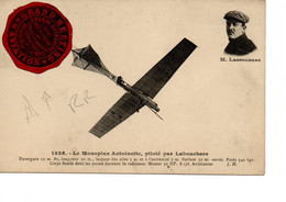 Vignette Avion Aviation Le Havre Deauville Trouville 1910  25 Aout1910 /6 Septembre Rouge - Other & Unclassified