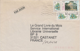 TURQUIE AFFRANCHISSEMENT COMPOSE SUR LETTRE AVION POUR LA FRANCE 1986 - Cartas & Documentos