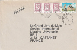 FINLANDE AFFRANCHISSEMENT COMPOSE SUR LETTRE POUR LA FRANCE 1990 - Lettres & Documents