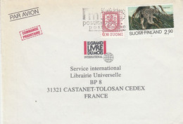 FINLANDE AFFRANCHISSEMENT COMPOSE SUR LETTRE POUR LA FRANCE 1995 - Storia Postale