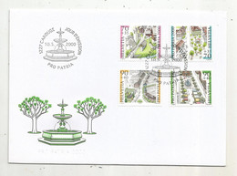 FDC , Premier Jour , Suisse , Lettre , PRO PATRIA, 1227 CAROUGE ,2000 - Briefe U. Dokumente