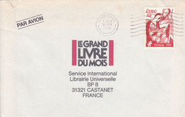 IRLANDE SEUL SUR LETTRE POUR LA FRANCE 1992 - Storia Postale
