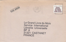 IRLANDE SEUL SUR LETTRE POUR LA FRANCE 1990 - Cartas & Documentos