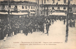 CPA 44 NANTES MANIFESTATIONS DU 14 JUIN 1903 BAGARRE - Nantes