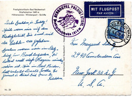 58548 - Bund - 1959 - 40Pfg Heuss II EF A LpAnsKte BAD REICHENHALL -> New York, NY (USA) - Storia Postale