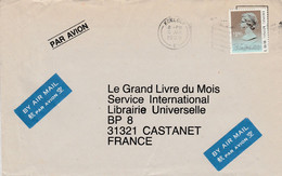 HONG KONG SEUL SUR LETTRE POUR LA FRANCE 1990 - Briefe U. Dokumente