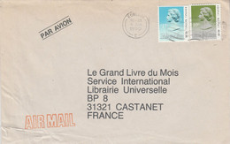 HONG KONG AFFRANCHISSEMENT COMPOSE SUR LETTRE POUR LA FRANCE 1990 - Cartas & Documentos