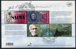 FINLAND 2006 Snellman Bicentenary Block Used.  Michel  Block 39 - Usati