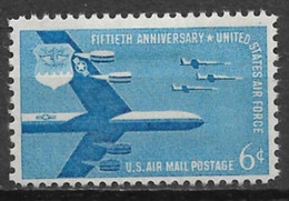 United States 1957. Scott #C49 (MH) B-52 Stratofortress And F-104 Startfighters  *Complete Issue* - 2b. 1941-1960 Ungebraucht