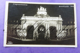 Bruxelles- Cinquantenaire 1930 Photo Albert Aangekleed Met Alle Provincie Vaandels En Koningsvaandels Expo? - Exhibitions