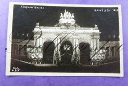 Bruxelles- Cinquantenaire 1930 Photo Albert Aangekleed Met Alle Provincie Vaandels En Koningsvaandels Expo? - Esposizioni