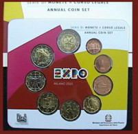 EXPO - SERIE DIVISIONALE ITALIA - MILANO 2015 - 9 VALORI  INCLUSO 2 € COMMEMORATIVA EXPO - Sets Sin Usar &  Sets De Prueba