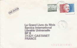 NORVEGE AFFRANCHISSEMENT COMPOSE SUR LETTRE AVION POUR LA FRANCE 1990 - Lettres & Documents
