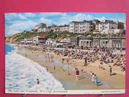 Angleterre - Hampshire - Bournemouth - The Sands And Promenade - West Cliff - R/verso - Bournemouth (avant 1972)