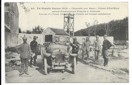77-CHAUCONIN- Colonel D'Etat-Major Entouré D'Ambulanciers Français Et Allemands...1914  Animé  Voiture - Meaux