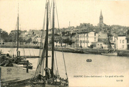 Pornic * Le Quai Et La Ville * Bateaux - Pornic