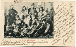 CARTE POSTALE -GROUP OF SUDANS DEPART ADEN 2(1) JU 04 BY FRENCH MAIL POUR LA FRANCE - Aden (1854-1963)