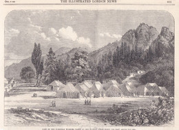 THE ILLUSTRATED LONDON NEWS  - RITAGLIO - STAMPA -CAMP OF EUROPEAN WORKING PARTY ON THE MURREE HELLES INDIA 700 - Unclassified