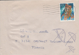 NORVEGE SEUL SUR LETTRE POUR LA FRANCE 1997 - Cartas & Documentos