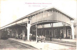 FR66 PERPIGNAN - Labouche 64 - La Gare - Train - Animée - Belle - Perpignan