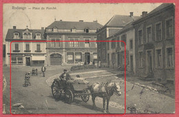Rodange Luxembourg : Place Du Marché : Attelage - Commerces - Tas De Fumier - 1906. - Rodange