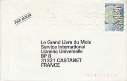 SUEDE SEUL SUR LETTRE POUR LA FRANCE 1989 - Cartas & Documentos