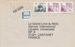 SUEDE AFFRANCHISSEMENT COMPOSE SUR LETTRE AVION POUR LA FRANCE 1990 - Storia Postale