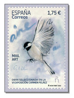 Spain 2022 (B11) Carmen Peláez Bird Vogel Oiseaux Uccelli Gemälde Painting MNH ** - 2021-... Unused Stamps