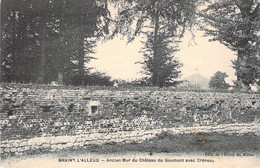 CPA Braine L'alleud - Ancien Mur Du Chateau Du Goumont Avec Créneau - Oblitéré En 1911 - Braine-l'Alleud