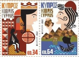 Cyprus - 2022 - Europa CEPT - Myths And Legends - Mint Stamp Set - Unused Stamps