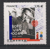 FRANCE - 2020 - N°Yv. 5406 - Boris Vian - Neuf Luxe ** / MNH / Postfrisch - Nuevos